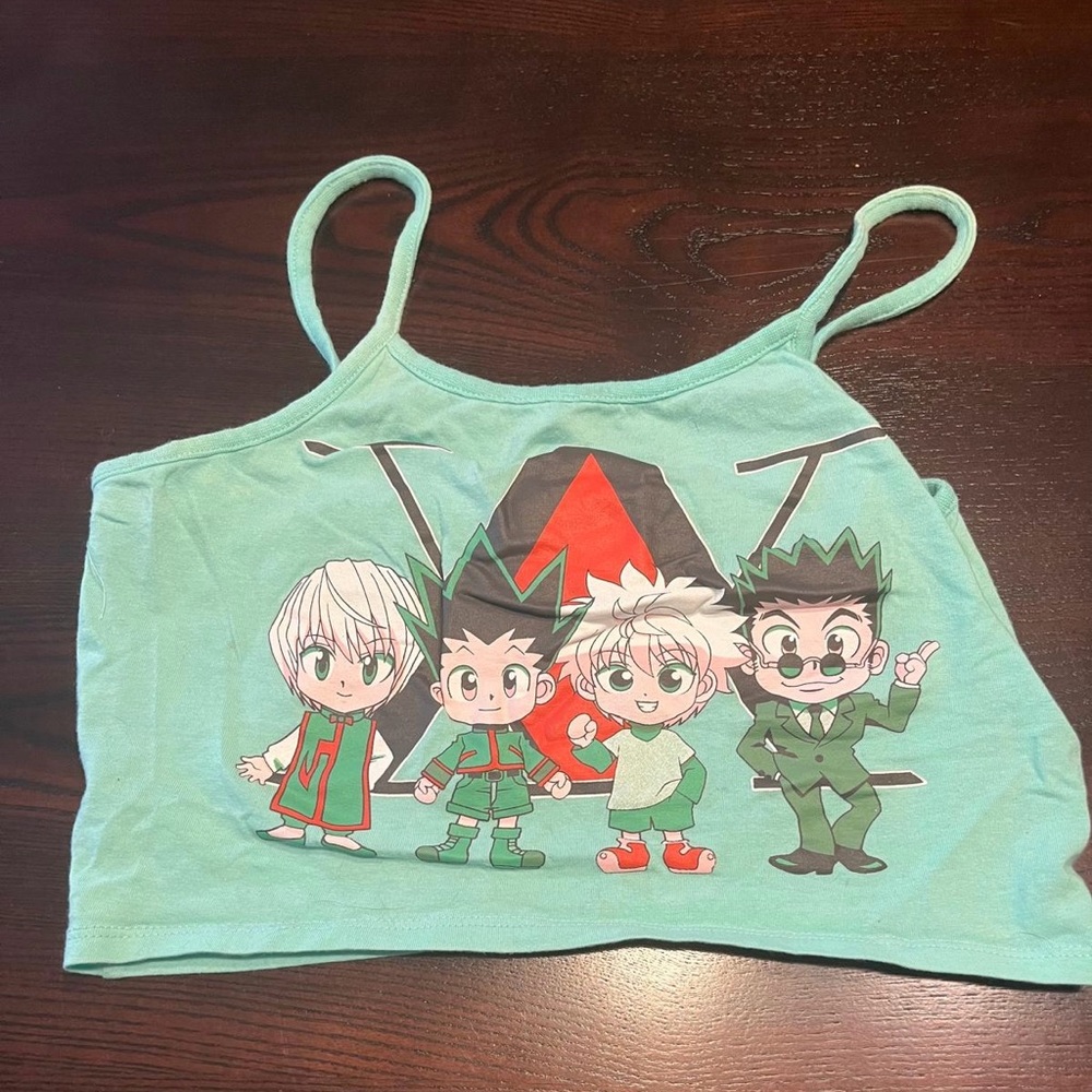 Hot Topic Light Green Hunter x Hunter Crop Top